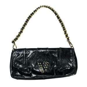 Victor Black Shoulder Bag on Chain